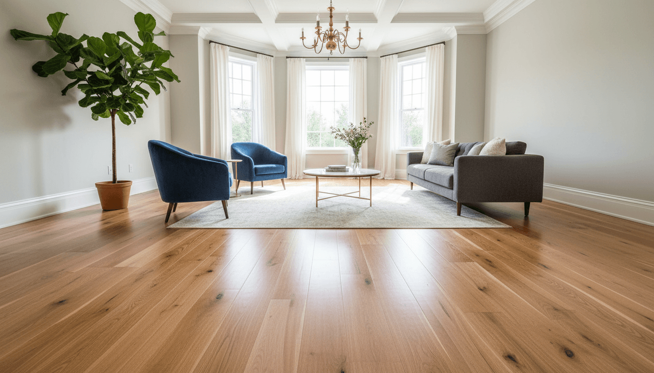 Premium hardwood flooring in an elegant home