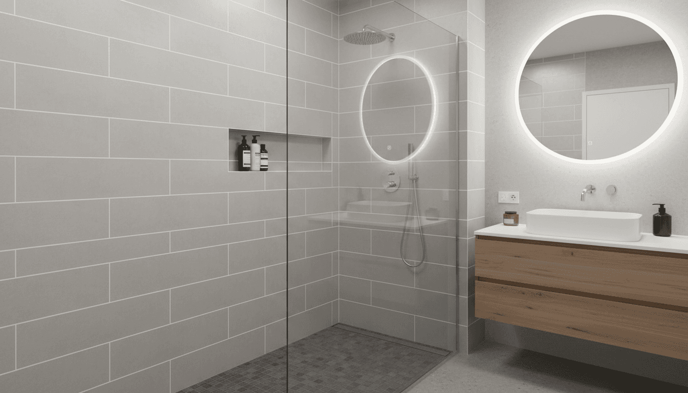 Wall tiling installation