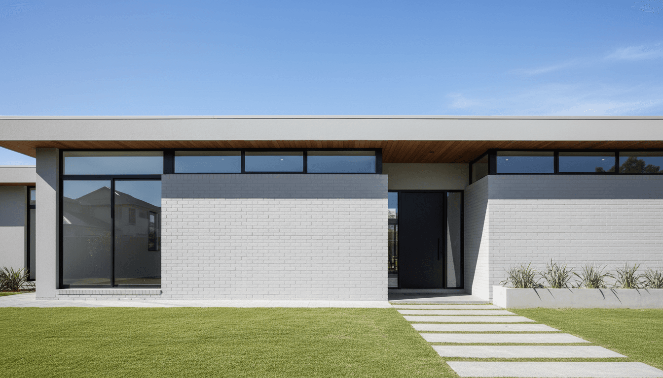 External rendering finish on residential property