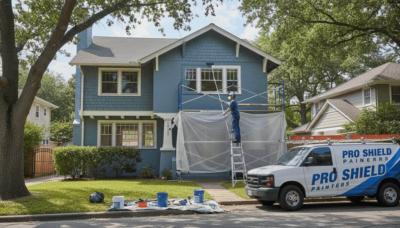 Exterior painting and coating