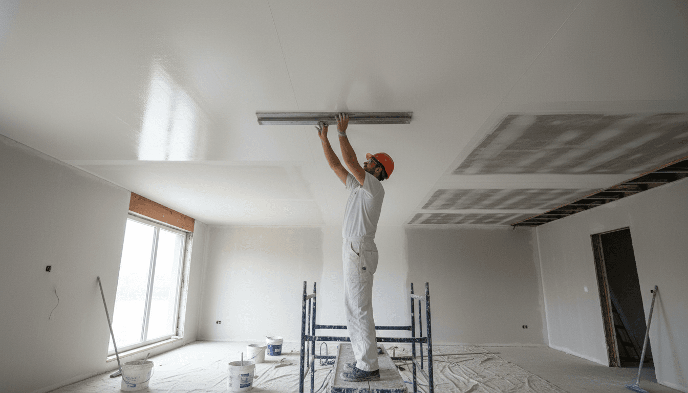 Ceiling plastering